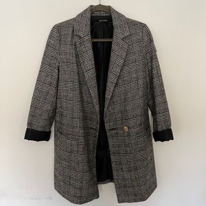Zara Boyfriend Plaid Blazer